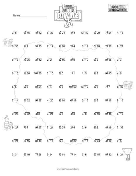 Free printable Fortnite activity | Free printable math worksheets, Printable alphabet worksheets ...