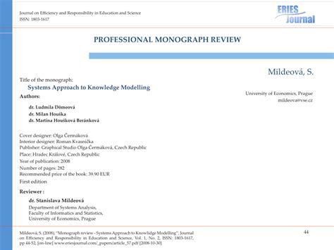 (PDF) Professional Monograph Review