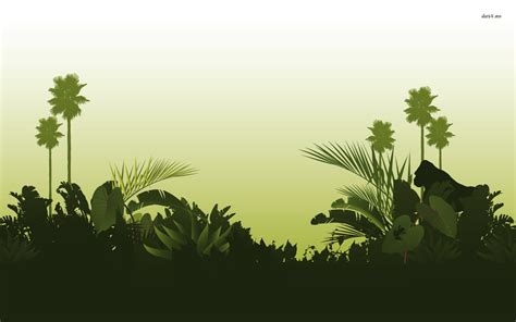 Jungle Silhouette Vector at Vectorified.com | Collection of Jungle Silhouette Vector free for ...