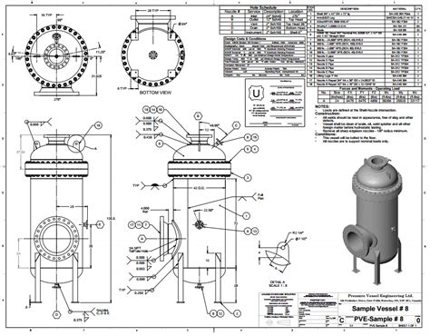 Pressure Vessel Drawing