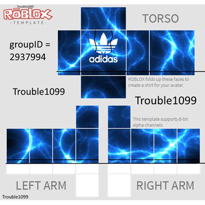 💪 BEST SELLING 👌Adidas Blue Lightning - Roblox | Мемы, Бесплатные вещи, Шаблоны