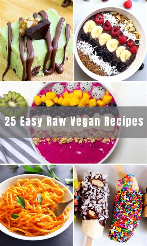 25 Easy Raw Vegan Recipes for Breakfast, Dinner and Desserts - IzzyCooking