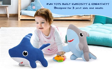 Amazon.com: Tezituor Baby Shark Dog Plush Toy, Shark Puppy Stuffed ...