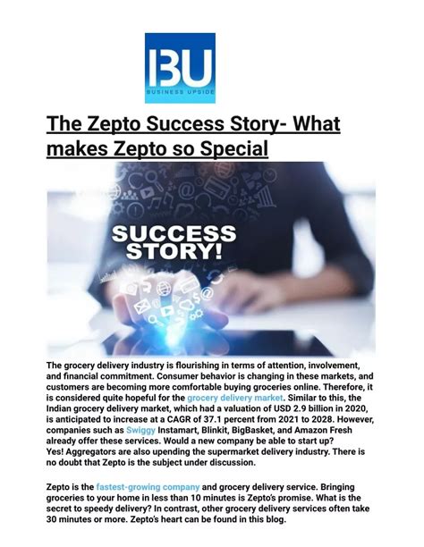 PPT - The Zepto Success Story- What makes Zepto so Special PowerPoint ...