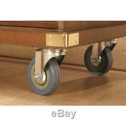 6 Drawers Rolling Storage Cabinet Durable Locking Caster Wheels Side ...