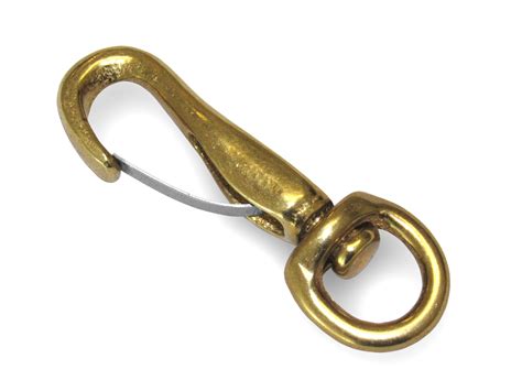 3/8" x 2” Solid Bronze Small Swivel Spring Snap Hook