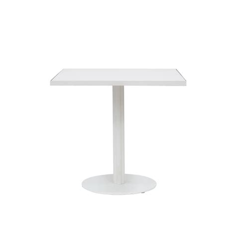 Kit Square Cafe Table - White Laminate - DANN Event Hire