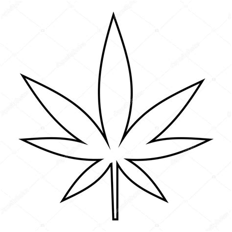 Marijuana Leaf Drawing at GetDrawings | Free download