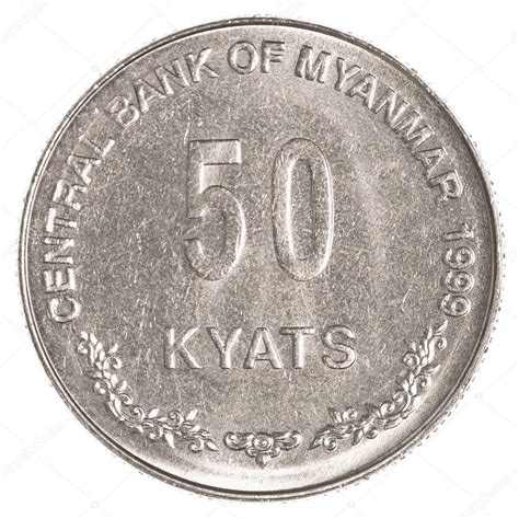 50 Burmese (myanmar) kyat coin — Stock Photo © asafeliason #33104471