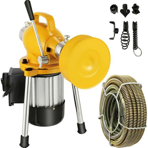 Buy Mophorn Drain Cleaner Machine 66Ft x2/3Inch, Electric Drain Auger with 2 Cables for 3/4" to ...