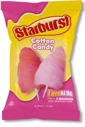 Starburst® Cherry & Strawberry Cotton Candy, 3.1 oz - Kroger