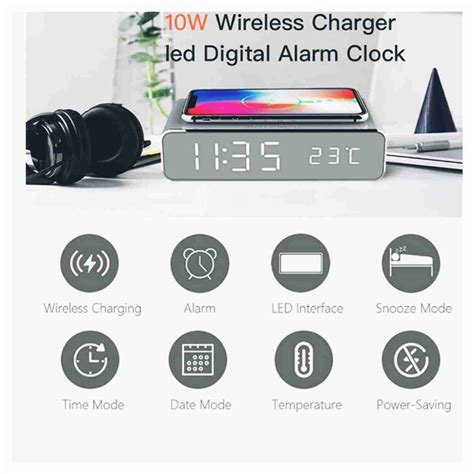 Wireless Charger & led Digital Alarm Clock – Kute Adornments