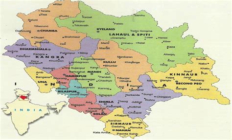 Himachal Pradesh Map Map Of Himachal Pradesh Map State,, 42% OFF