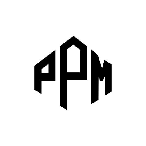 PPM letter logo design with polygon shape. PPM polygon and cube shape logo design. PPM hexagon ...