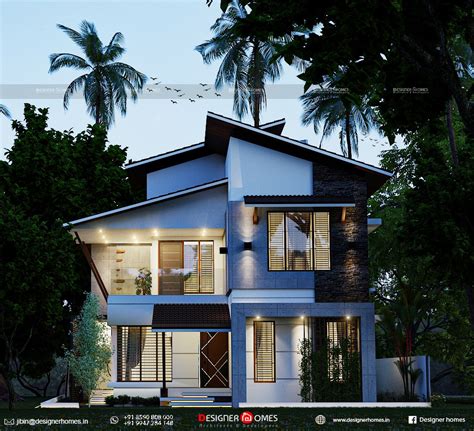 Contemporary Model House Plans - Kerala Model Home Plans