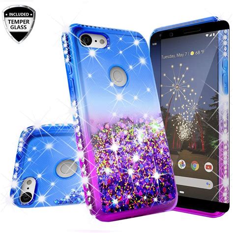 Cute Phone Case for Google Pixel 3a XL Case w[Temper Glass Screen ...