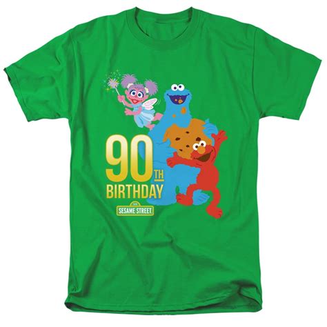 Sesame Street 90Th Birthday Unisex Adult T Shirt For Men And Women - Walmart.com