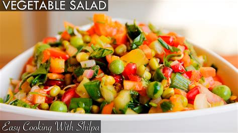 Healthy Vegetable Salad Recipe | Quick and Easy Vegetable Salad ...