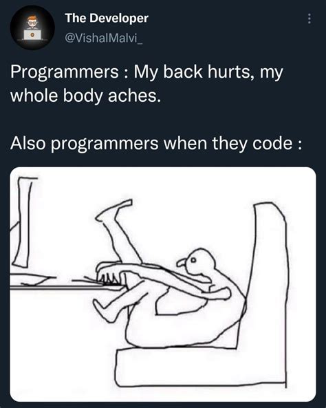 Sometimes I sit like a shrimp – ProgrammerHumor.io