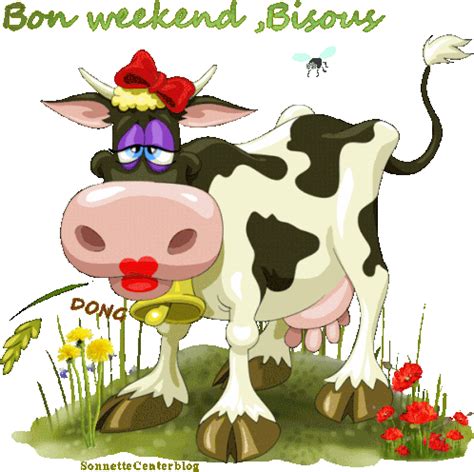 Good Morning Happy Weekend Sticker - Good Morning Happy Weekend Cow - Discover & Share GIFs