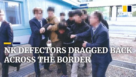 North Korean defectors shown dragged back across the border from South Korea | South China ...