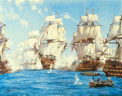 Battle of Trafalgar Art Print by Montague Dawson | King & McGaw