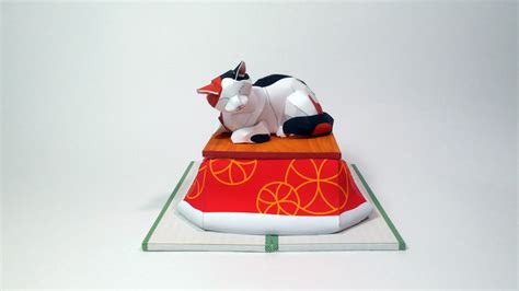 Kotatsu Cat by PaperBuilder on DeviantArt