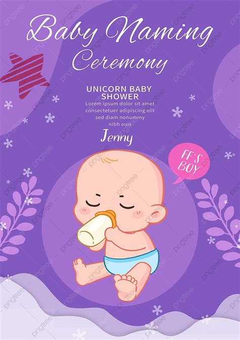 Baby Naming Ceremony Anniversary Invitation Template Template Download on Pngtree