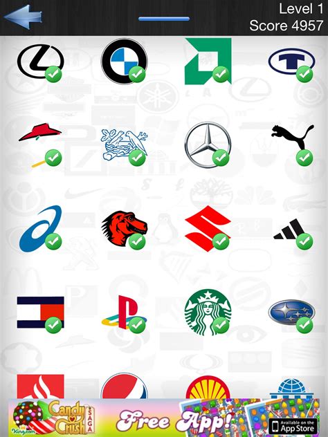 Ultimate Logo Quiz Answers Level 1