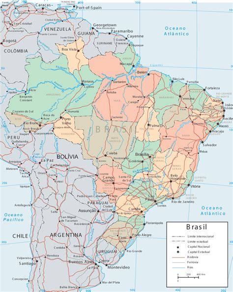 Brazil Cities Map