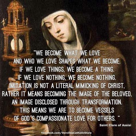 St. Clare of Assisi. | Saint quotes, Religious quotes, Bible passages