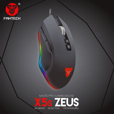 FANTECH X5s Zeus Macro Pro Gaming Mouse - FANTECH