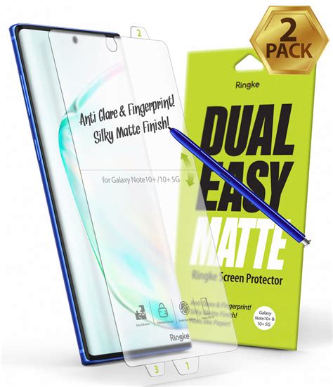 Galaxy Note 10 Plus Screen Protector | Ringke Dual Easy Film Matte ...