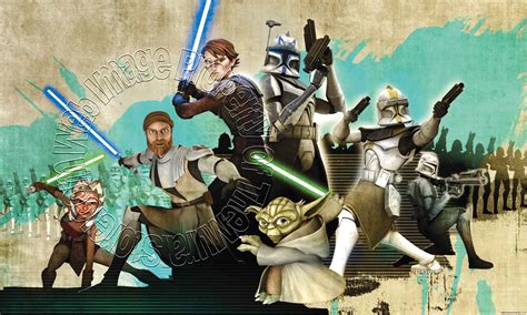 Star Wars The Clone Wars Wall Mural by Roommates |Full Size Large Wall Murals |The Mural Store
