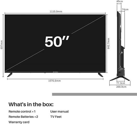 TV Dimensions Chart: A Guide on TV Measurements & Size - Architectures ...