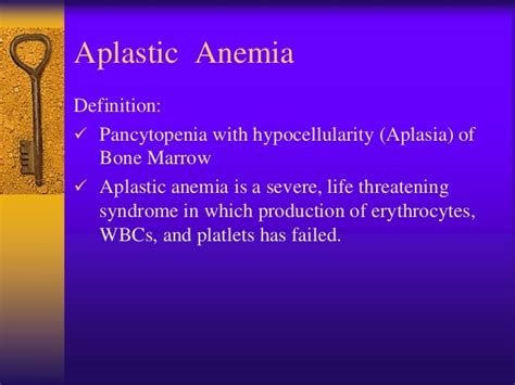 Aplastic anemia