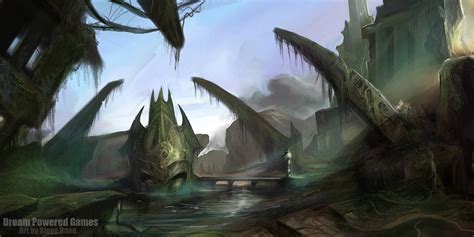 Alien Ruins Concept by stevegoad on DeviantArt