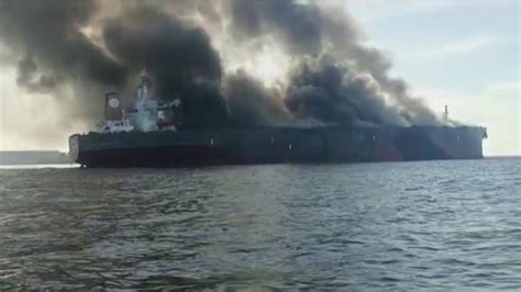 Oil tanker catches fire off Malaysian coast, three crew missing | CNN