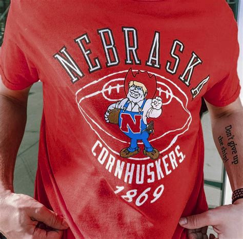 Herbie Nebraska Cornhuskers Football Tee