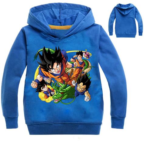 2108 Dragon Ball Hoodies Boys Clothes Dragon Ball Z Vegeta Goku Long ...