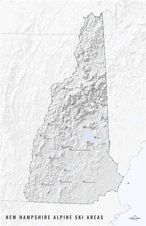 New Hampshire Ski Map — North Fork Mapping