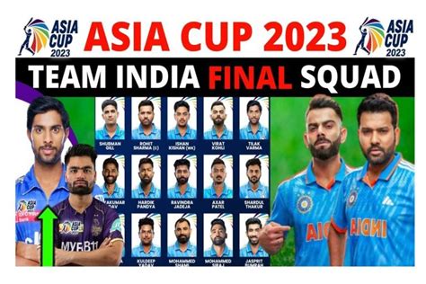 Asia Cup Team India Squad 2023 Announcement Live Updates Playing 11, Match Dates, Captain - All ...