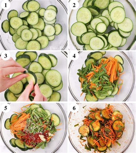 Quick Cucumber Kimchi (Oi Kimchi) | Two Plaid Aprons