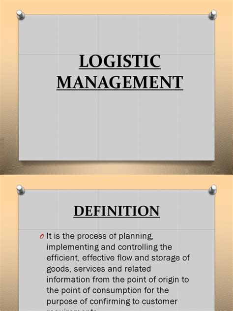 Logistics Powerpoint | PDF | Warehouse | Logistics