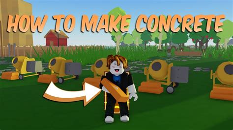 How To Make Concrete | Farmstead Roblox Guide - YouTube