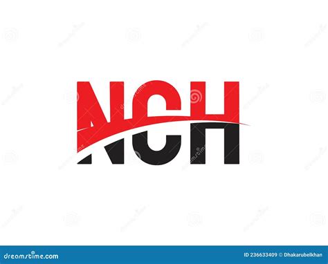 NCH Letter Initial Logo Design Vector Illustration Stock Vector - Illustration of concept ...