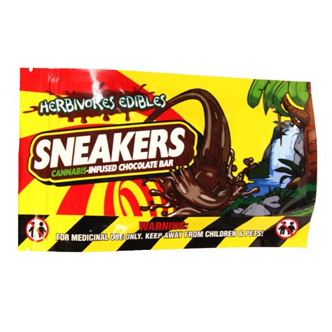 Sneakers THC Chocolate Bar 100mg | Herbivores Edibles