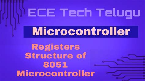 registers structure of 8051 microcontroller. general purpose registers. #microcontroller #8051 ...