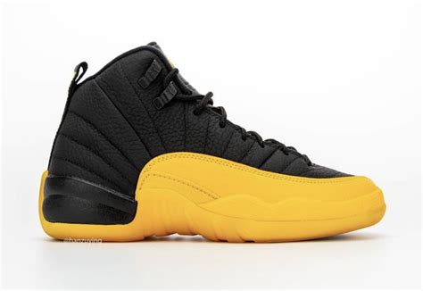 Air Jordan 12 Black University Gold 130690-070 Release Date - SBD