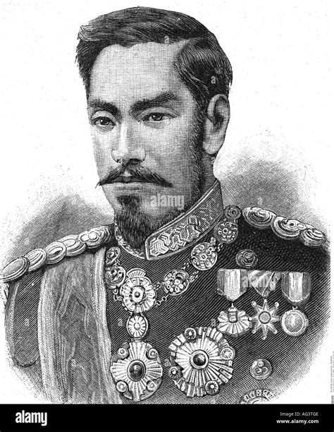 Mutsuhito, 3.11.1852 - 30.7.1912, Emperor of Japan 31.1.1867 Stock ...